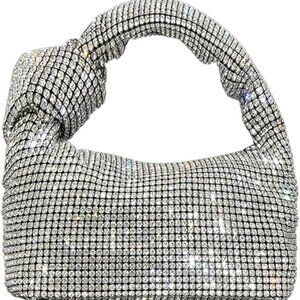 NEW Sparkling Bling Swarovski Crystal Rhinestone Knot Bag Purse +FREE Gift